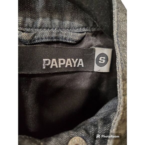 PAPAYA Authentic AMERICAN BRAND BLUE ZIP UP JACKET JUNIOR SZ SMALL - Picture 2 of 3